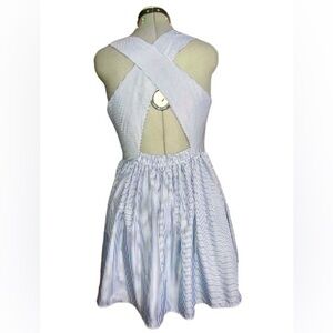 ASOS cross-back, flared skirt sun dress sz 10